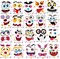 Make Pumpkin Face Stickers in 20 Designs, Halloween Stickers for Kids Halloween Party Favors Trick or Treat Party Supplies